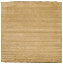  Handloom Fringes - Beige Teppich 300X300 Moderner Quadratisch Dunkel Beige/Beige Großer (Wolle, Indien)