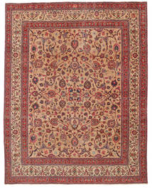  Maschad Patina Signatur: Amoghli Teppich 287X370 Echter Orientalischer Handgeknüpfter Rost/Rot/Dunkelrot Großer (Wolle, Persien/Iran)