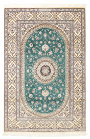  Nain 6La Habibian Teppich 120X185 Echter Orientalischer Handgeknüpfter Hellgrau/Weiß/Creme (Wolle/Seide, Persien/Iran)