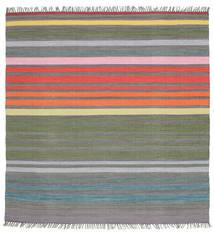  200X200 Gestreift Rainbow Stripe Teppich - Mehrfarbig 