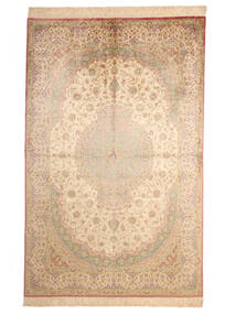  128X200 Ghom Seide Signatur:ghom Mosavi Teppich Handgeknüpfter Teppich Orange/Braun Persien/Iran 