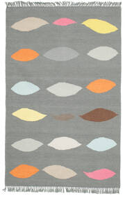  Leaves - Grau Teppich 120X180 Echter Moderner Handgewebter Dunkelgrün/Dunkelgrün (Wolle, Indien)