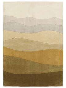  Feeling Handtufted - Braun Teppich 200X300 Moderner Gelb/Olivgrün (Wolle, Indien)