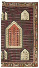  Kelim Halbantik Türkei Teppich 540X727 Echter Orientalischer Handgewebter Schwartz/Dunkelbraun Großer (Wolle, Türkei)
