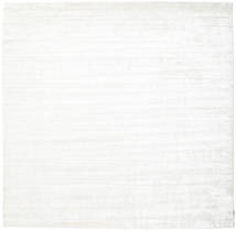  Bambus Seide Loom - Hell Natural Teppich 300X300 Moderner Quadratisch Beige/Weiß/Creme Großer ( Indien)