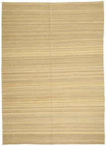  Kelim Modern Teppich 206X287 Echter Moderner Handgewebter Dunkel Beige/Gelb (Wolle, Afghanistan)