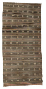  Orientalischer Kelim Vintage Türkei Teppich Teppich 172X357 Läufer Braun/Schwarz (Wolle, Türkei)