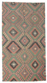 173X312 Kelim Vintage Türkei Teppich Teppich Echter Orientalischer Handgewebter Grau/Orange (Wolle, Türkei)