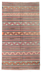  Orientalischer Kelim Vintage Türkei Teppich Teppich 167X295 Grau/Rot (Wolle, Türkei)