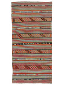 178X352 Kelim Vintage Türkei Teppich Teppich Orientalischer Läufer Rot/Grau (Wolle, Türkei)