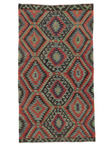 Kelim Vintage Türkei Teppich Teppich 162X293 Läufer Grau/Rot (Wolle, Türkei)