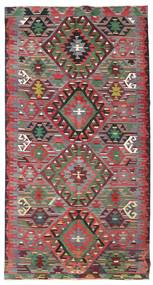176X332 Kelim Vintage Türkei Teppich Teppich Echter Orientalischer Handgewebter Rot/Braun (Wolle, Türkei)