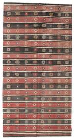Kelim Vintage Türkei Teppich Teppich 173X337 Braun/Rot (Wolle, Türkei)