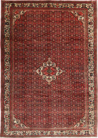  Hosseinabad Teppich 253X358 Echter Orientalischer Handgeknüpfter Dunkelrot/Dunkelbraun Großer (Wolle, Persien/Iran)