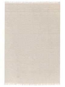  200X300 Einfarbig Melange Teppich - Beige Wolle, 
