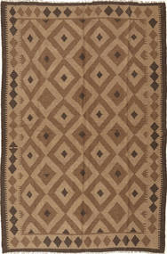  Kelim Maimane Teppich 165X250 Echter Orientalischer Handgewebter Braun/Hellbraun (Wolle, Afghanistan)