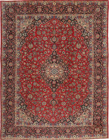  Keshan Teppich 293X385 Echter Orientalischer Handgeknüpfter Dunkelrot/Dunkelbraun Großer (Wolle, Persien/Iran)