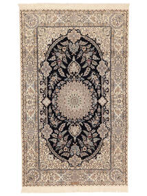  Nain 6La Habibian Teppich 150X250 Echter Orientalischer Handgeknüpfter Hellgrau/Beige ( Persien/Iran)