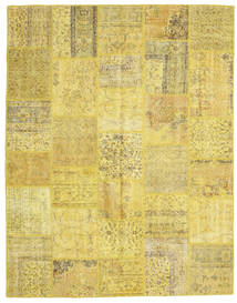  Patchwork Teppich 199X254 Echter Moderner Handgeknüpfter Gelb/Olivgrün (Wolle, Türkei)