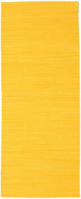  Wollteppich 80X200 Vista Gelb Teppichläufer Klein Teppich 