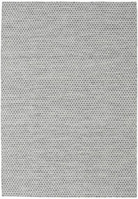  Kelim Honey Comb - Grau Teppich 160X230 Echter Moderner Handgewebter Dunkelgrau/Hellgrau (Wolle, Indien)