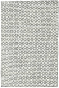  Kelim Honey Comb - Grau Teppich 120X180 Echter Moderner Handgewebter Hellgrau/Beige (Wolle, Indien)