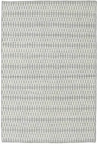  Kelim Long Stitch - Grau Teppich 120X180 Echter Moderner Handgewebter Hellgrau/Türkisblau (Wolle, Indien)