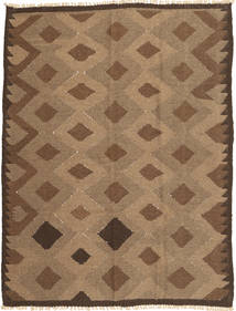 143X191 Kelim Teppich Teppich Orientalischer Orange/Braun (Wolle, Persien/Iran)