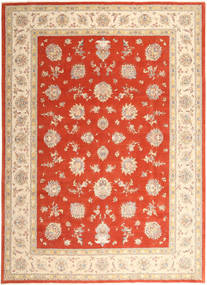  Täbriz 50 Raj Mit Seide Teppich 296X403 Echter Orientalischer Handgeknüpfter Beige/Rost/Rot/Rot Großer (Wolle/Seide, Persien/Iran)