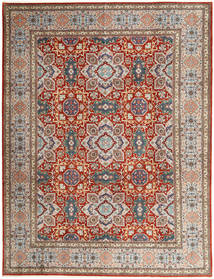  Täbriz 50 Raj Teppich 302X393 Persischer Wollteppich Rot/Grau Groß Teppich 