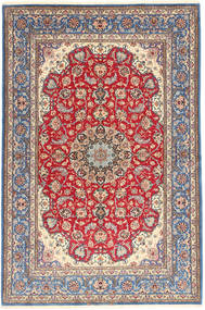 Echter Teppich Isfahan Seidenkette Teppich 152X227 Grau/Rot ( Persien/Iran)