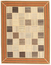  155X195 Kelim Patchwork Teppich Handgewebter Teppich Beige/Braun Persien/Iran 