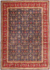  Täbriz Patina Teppich 290X397 Echter Orientalischer Handgeknüpfter Dunkelrot/Dunkellila Großer (Wolle, Persien/Iran)