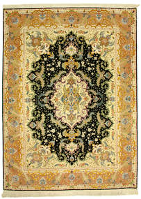  Täbriz 70Raj Silke Varp Teppich 152X205 Echter Orientalischer Handgeknüpfter ( Persien/Iran)