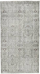  114X205 Colored Vintage Teppich Handgeknüpfter Teppich Grau/Hellgrau Türkei 