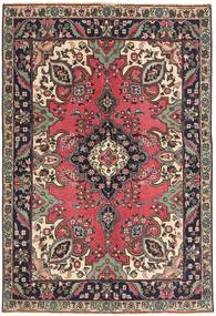  Täbriz Patina Teppich 142X204 Echter Orientalischer Handgeknüpfter Dunkelbraun/Dunkelrot (Wolle, Persien/Iran)