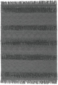  Kelim Berber Ibiza - Sanftes Grau Teppich 140X200 Echter Moderner Handgewebter Schwartz/Blau (Wolle, Indien)