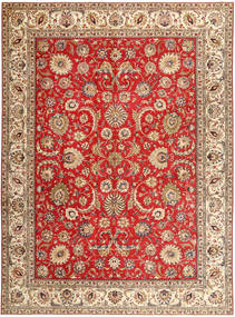 Täbriz Patina Teppich 335X454 Echter Orientalischer Handgeknüpfter Hellbraun/Rost/Rot Großer (Wolle, Persien/Iran)
