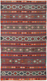  Kelim Türkei Teppich 175X313 Echter Orientalischer Handgewebter Dunkelrot/Schwartz (Wolle, Türkei)