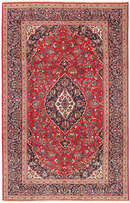  Keshan Teppich 205X318 Echter Orientalischer Handgeknüpfter Dunkelrot/Rost/Rot (Wolle, Persien/Iran)