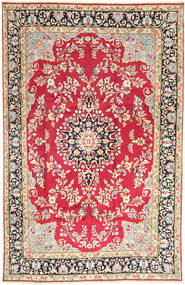  Kerman Teppich 198X310 Echter Orientalischer Handgeknüpfter Rost/Rot/Beige (Wolle, Persien/Iran)