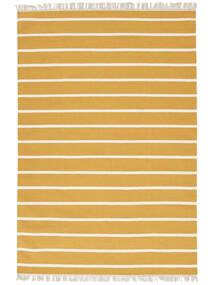  Dorri Stripe - Senfgelb Teppich 200X300 Echter Moderner Handgewebter Gelb/Hellbraun (Wolle, Indien)