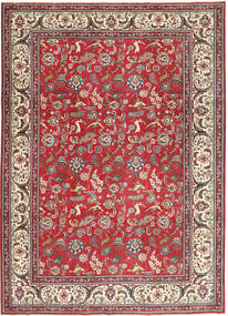  Täbriz Patina Teppich 248X344 Echter Orientalischer Handgeknüpfter Dunkelrot/Beige (Wolle, Persien/Iran)