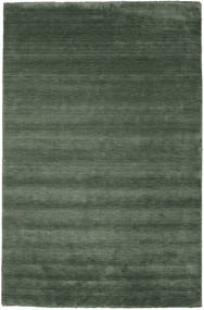  Handloom Fringes - Waldgrün Teppich 300X400 Moderner Olivgrün/Dunkelgrün Großer (Wolle, Indien)