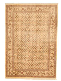  Täbriz 50 Raj Teppich 197X287 Echter Orientalischer Handgeknüpfter Gelb/Beige (Wolle, Persien/Iran)