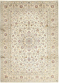  Keshan Teppich 248X346 Echter Orientalischer Handgeknüpfter Hellgrau/Beige/Dunkel Beige (Wolle, Persien/Iran)