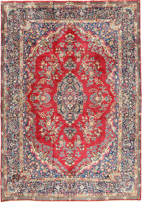  Yazd Teppich 250X350 Echter Orientalischer Handgeknüpfter Hellgrau/Beige Großer (Wolle, Persien/Iran)