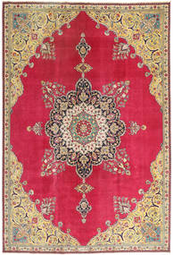  Täbriz Patina Teppich 220X318 Echter Orientalischer Handgeknüpfter Rot (Wolle, Persien/Iran)