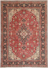  Täbriz Patina Teppich 244X346 Echter Orientalischer Handgeknüpfter Dunkelrot/Hellbraun (Wolle, Persien/Iran)