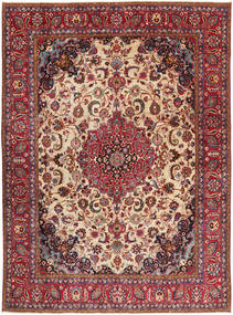  Täbriz Patina Teppich 286X380 Echter Orientalischer Handgeknüpfter Dunkelrot/Dunkelbraun Großer (Wolle, Persien/Iran)